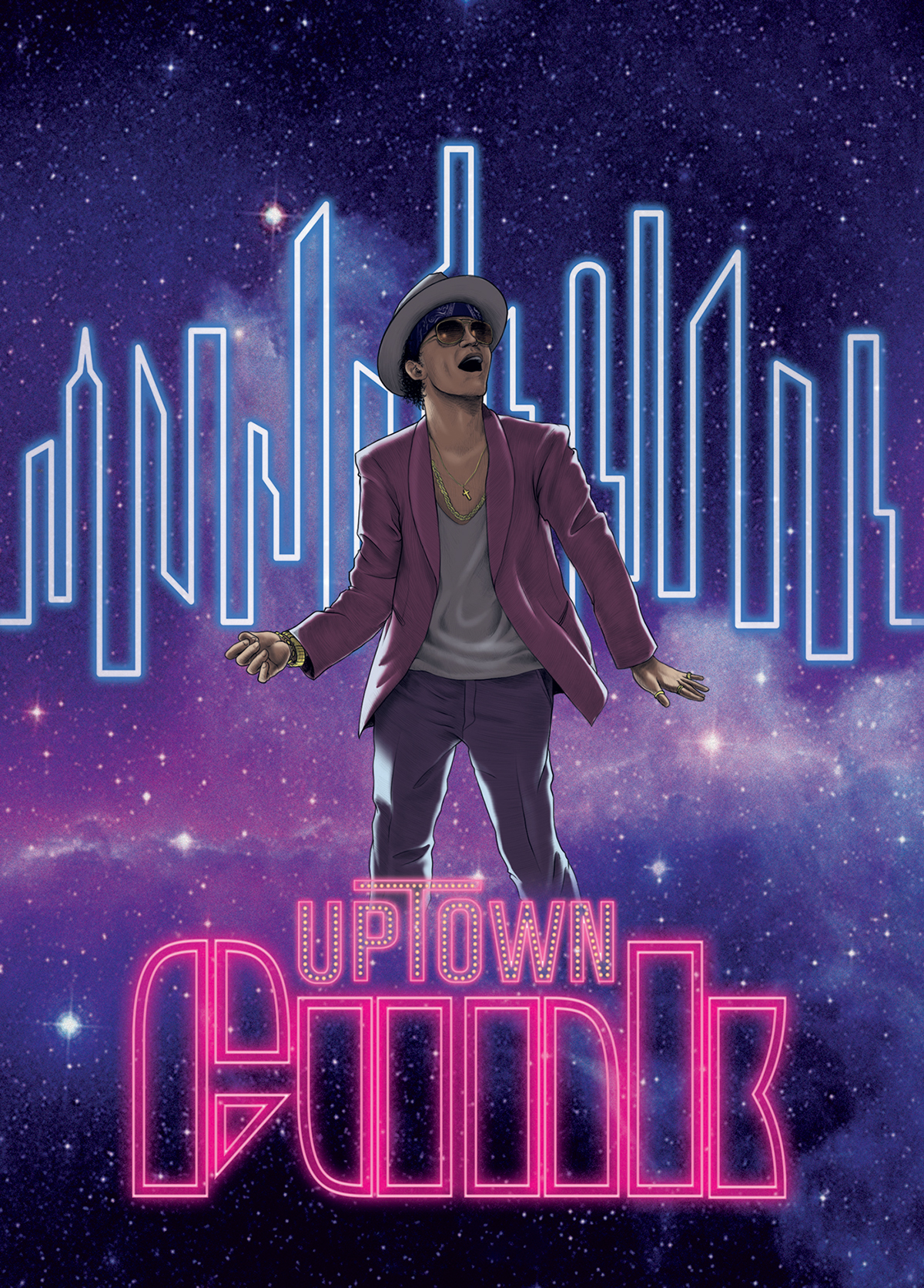 uptown funk UpTown Special Mark Ronson bruno mars funky f32193 Typeface Up town Funk You Up tribute poster
