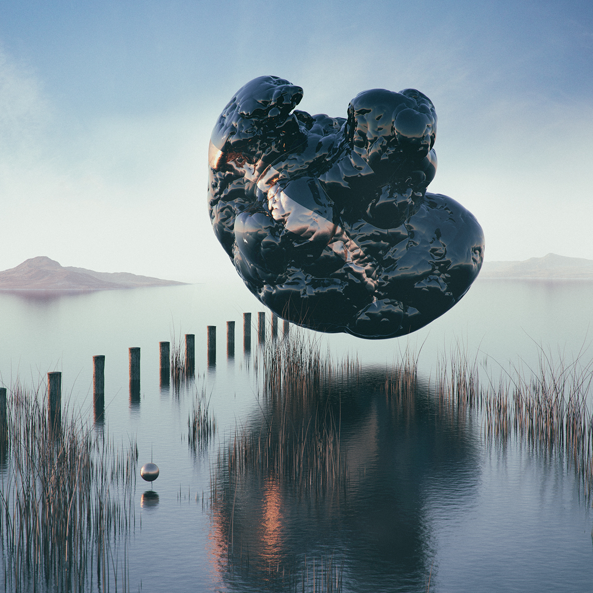 cinema 4d octane Render 3D Landscape surreal Scifi abstract