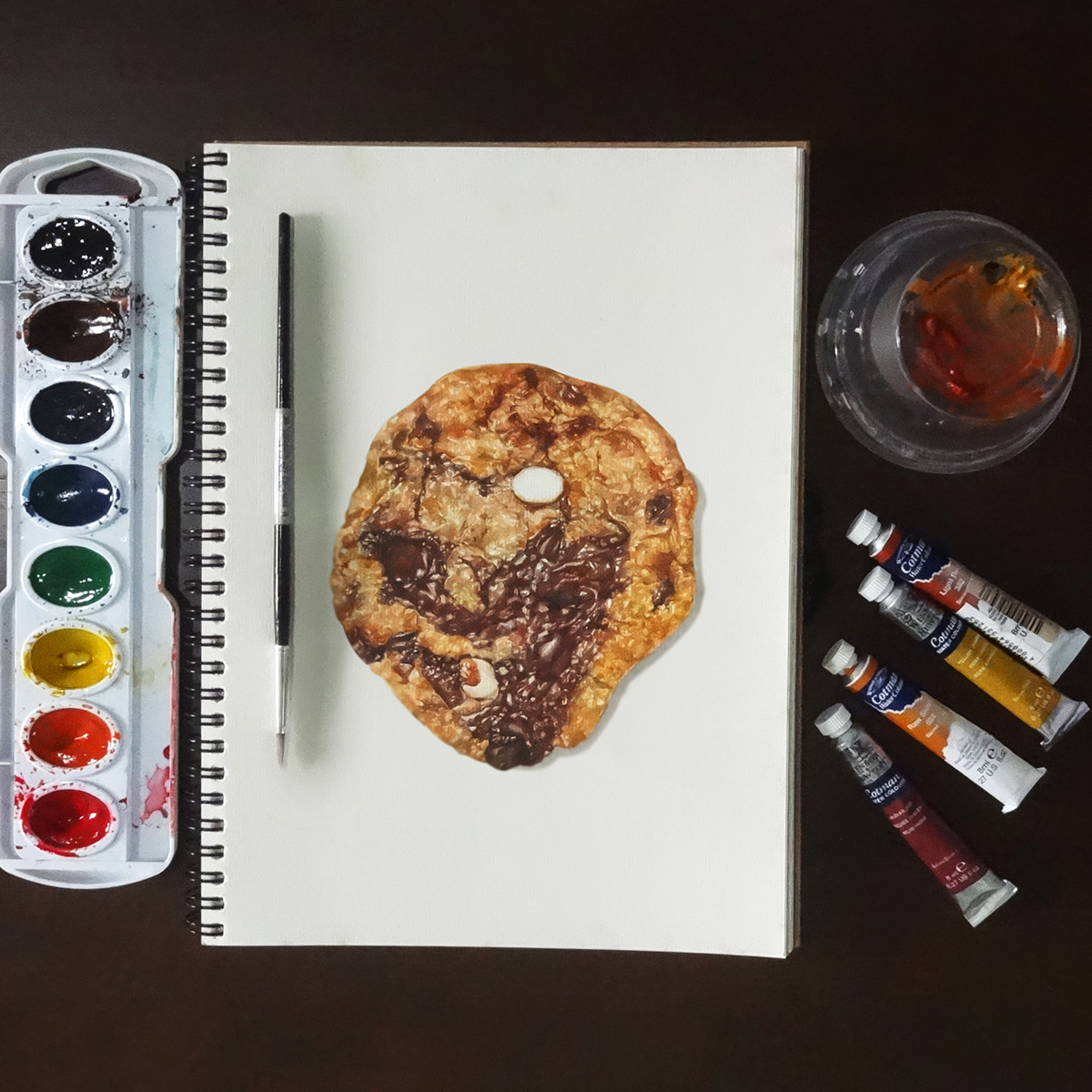 cookie watercolor Realism realistic