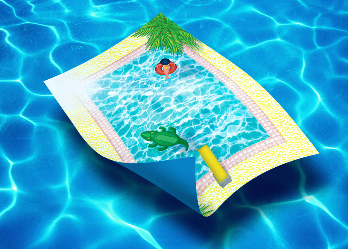 yorokobu july summer cocodrile swimming pool inflatable