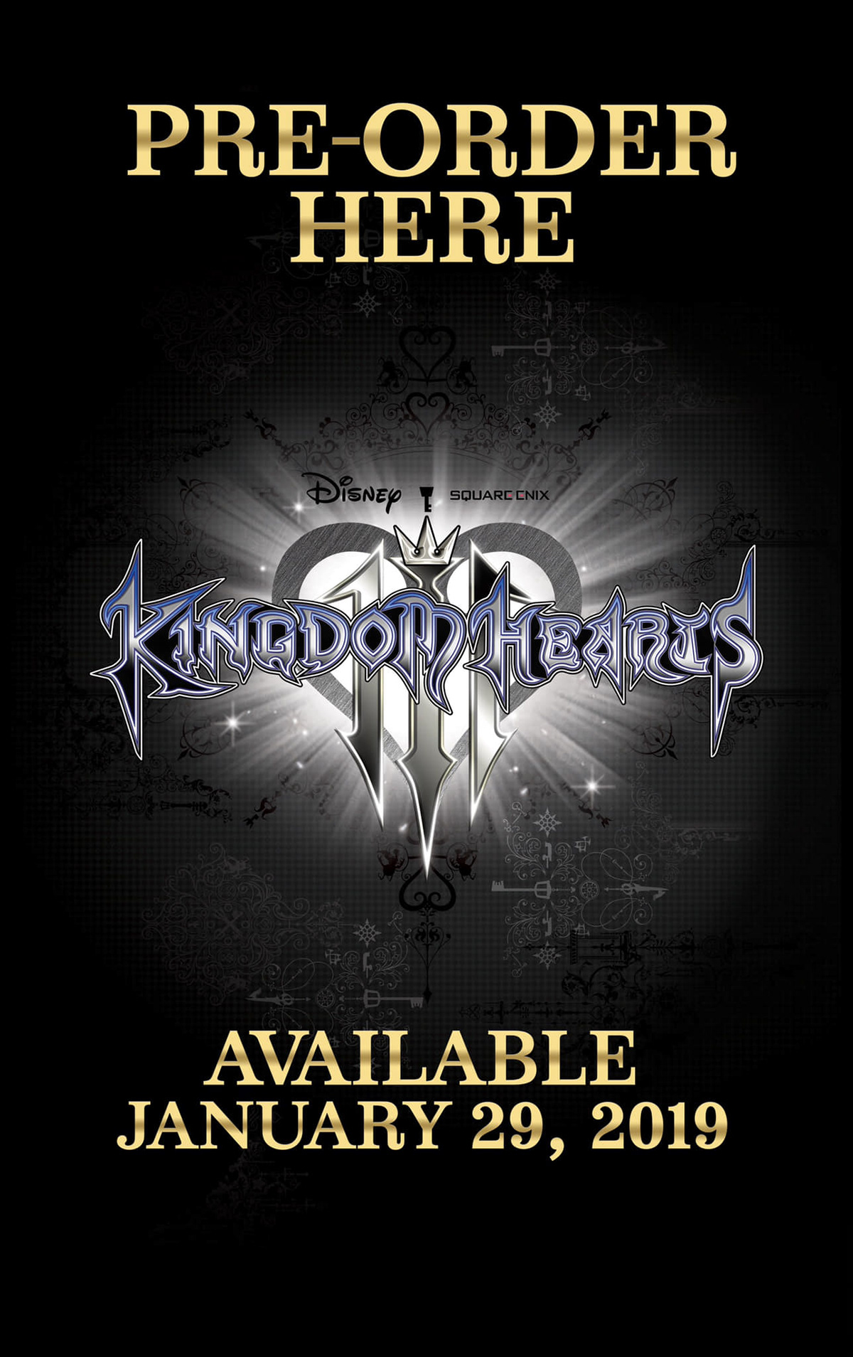 disney disney springs Gaming GPJ kh3 Kingdom Hearts Kingdom Hearts 3 print design  square enix