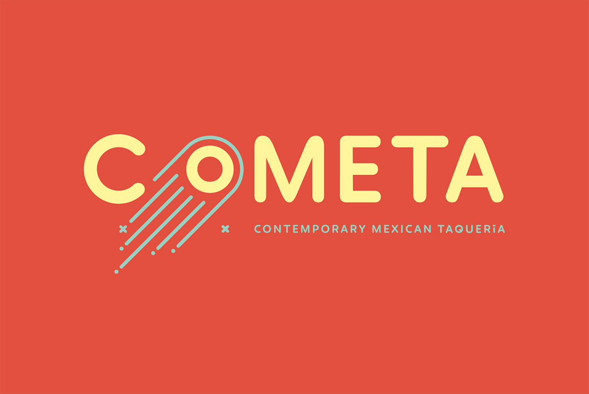 Cometa branding  taqueria mexico charming Mexican iconic