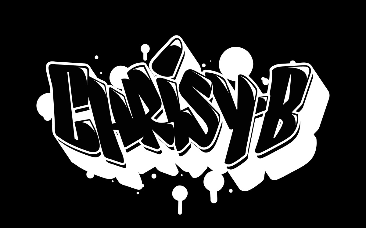 Logo Design logo Street Art  Drum and Bass dj ILLUSTRATION  branding  Custom Lettering Graffiti music