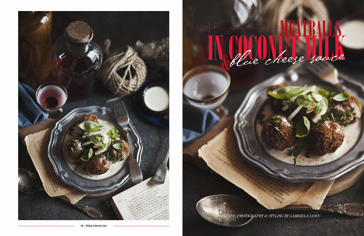 what liberty ate magazine editorial design Food  styling 