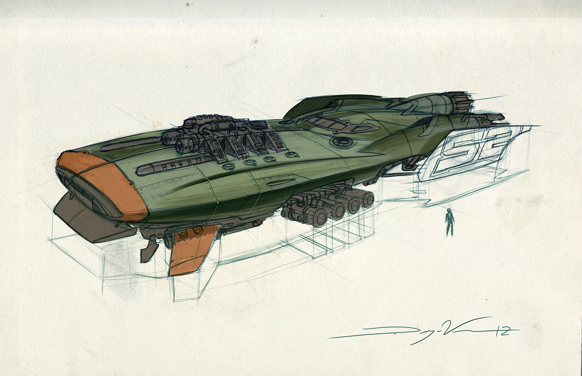 painter 12 dwayne vance spaceship design racing ship space racing concept art concept design spaceship drawing