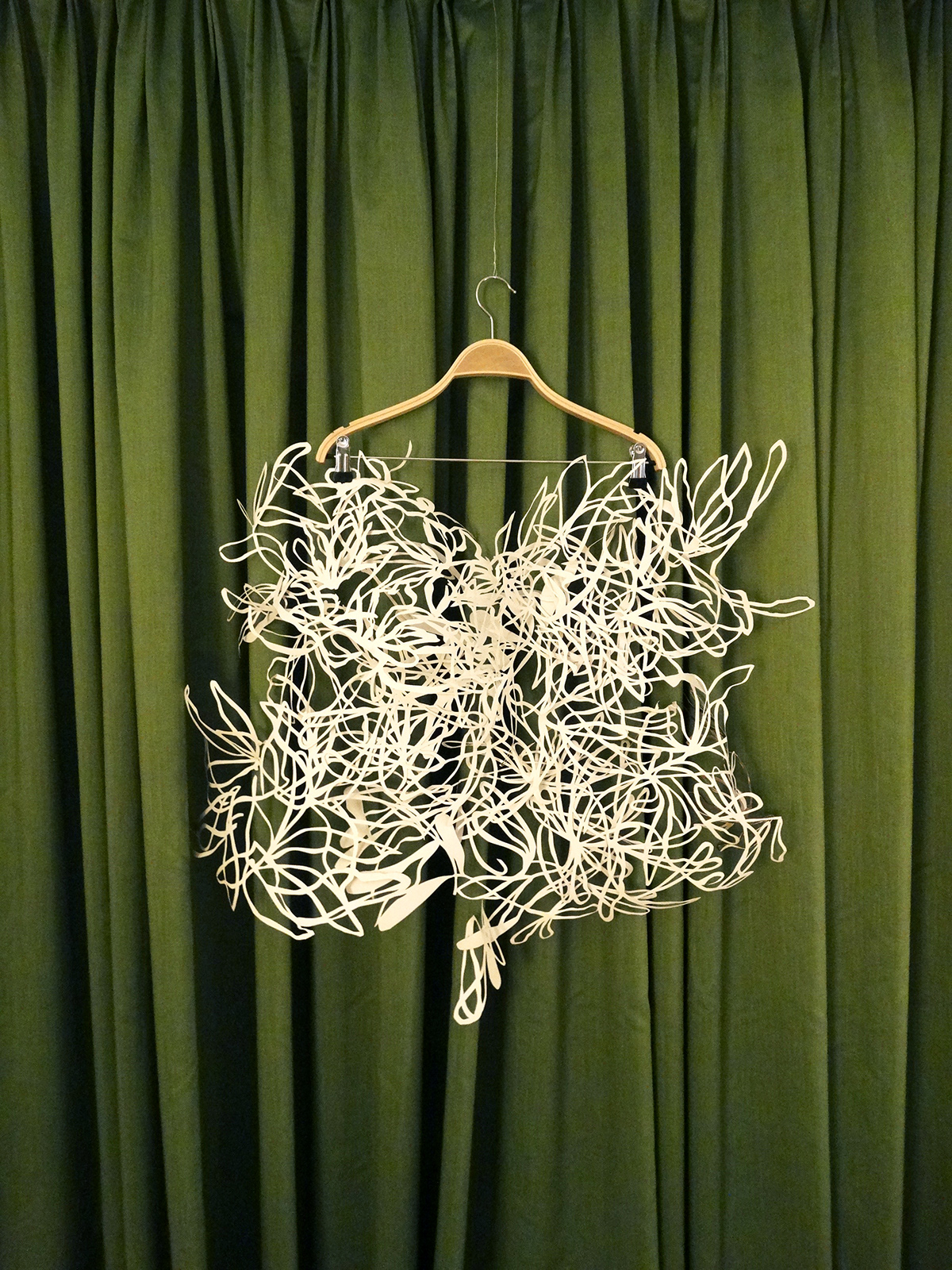 paper installation presented in Fashion Room Service Spring 2018, Hilto Hotel Athens