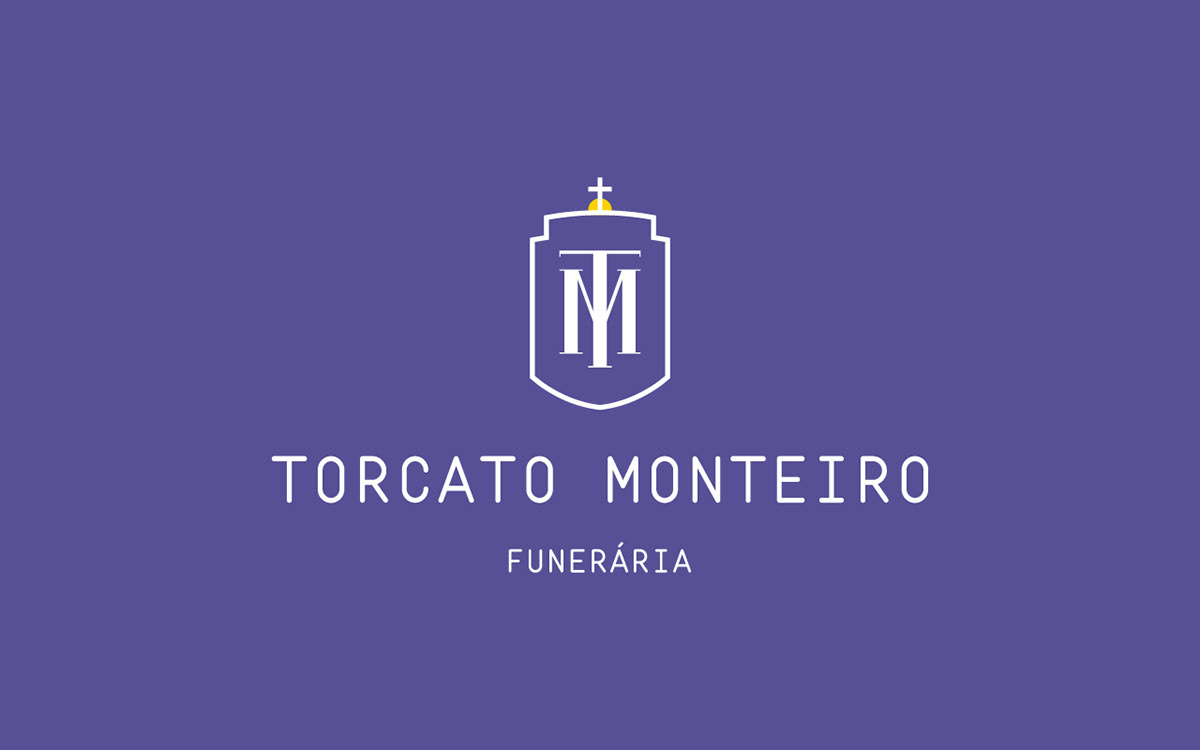 brand logo Logotype identity mortuary funeral agency Portugal sober religion