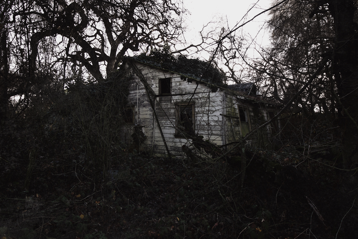 abandoned dark creepy overgrown haunted house urbex gothic Scary