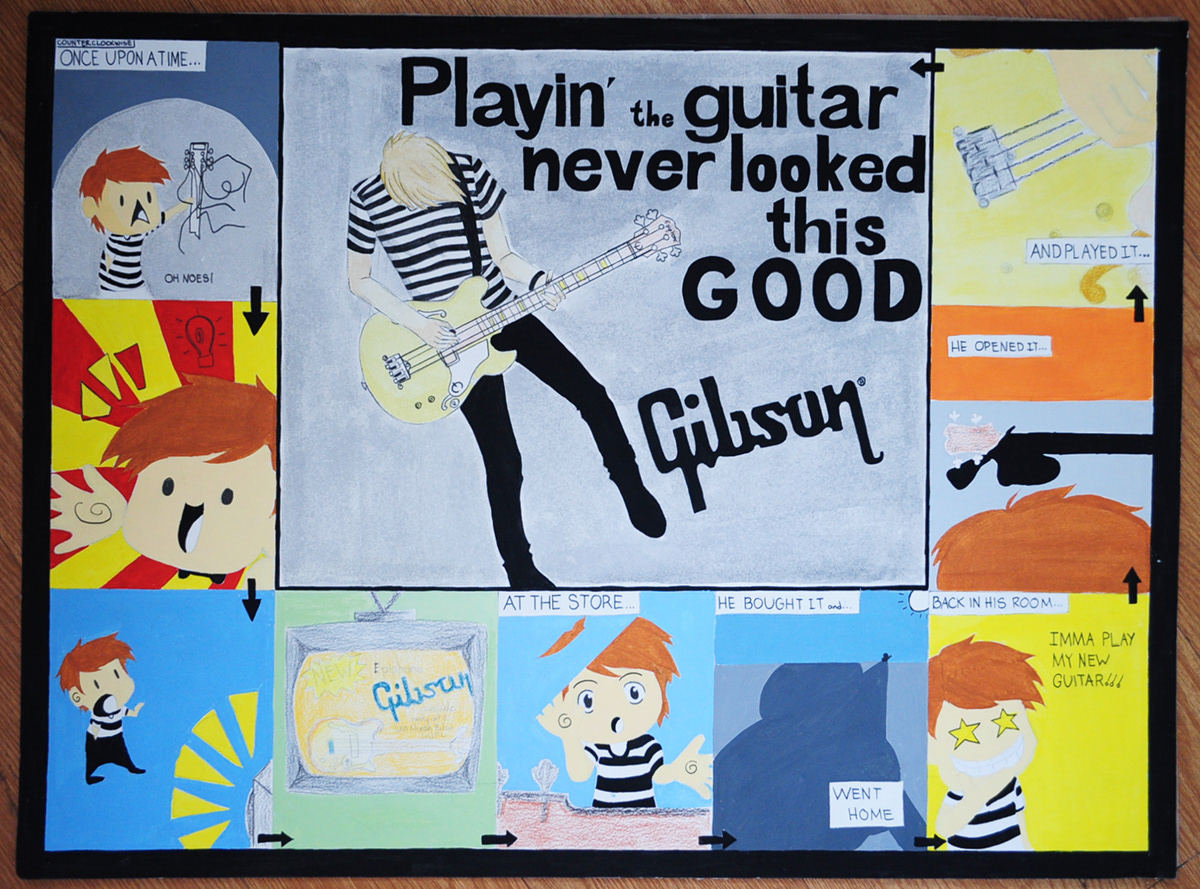 Gibson guitar comic