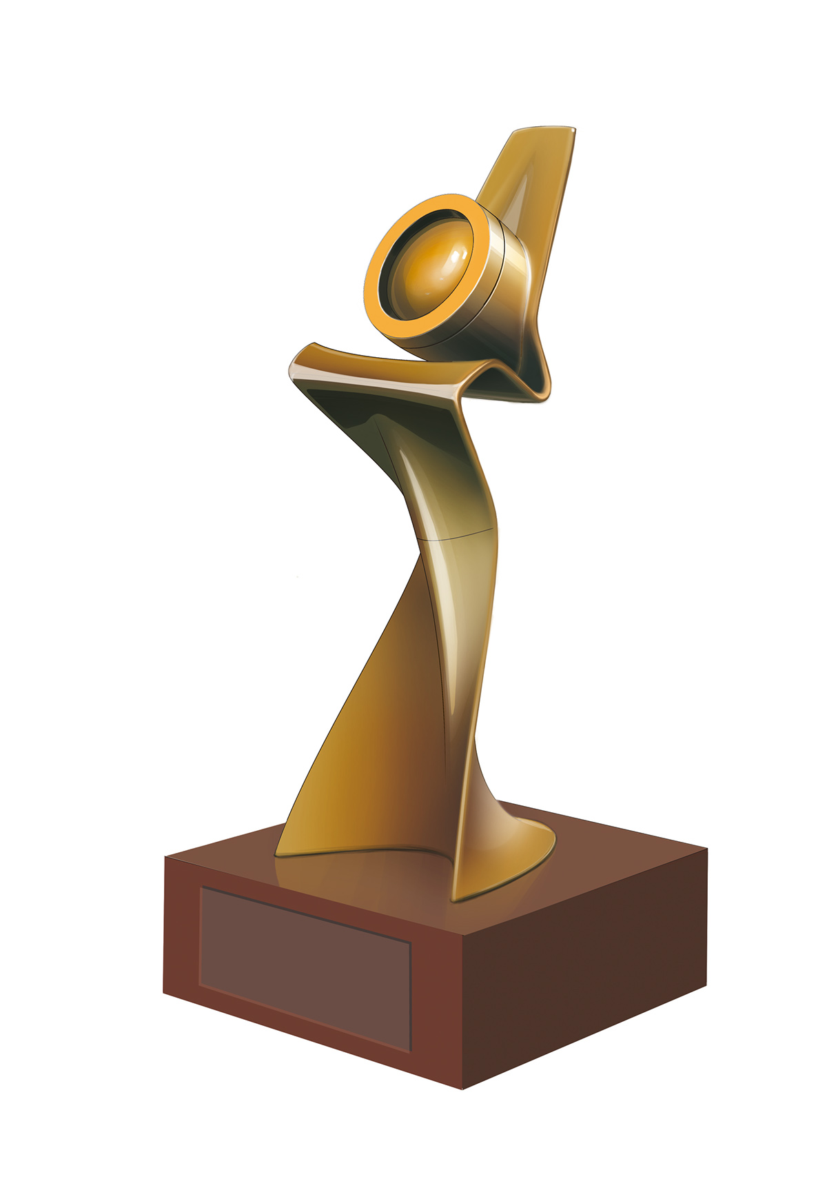 design product design  award statuette gold