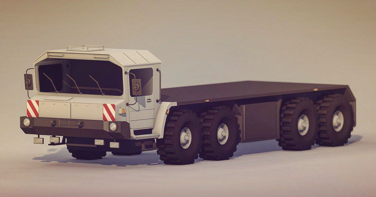 Military c4d cinema4d lowpoly ambulance Lowpolyart Isometric army rescue medical Vehicle War redcross