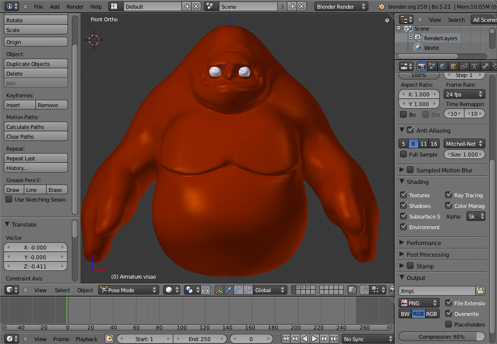 magma red rock 3D blender photoshop Zbrush Character lava