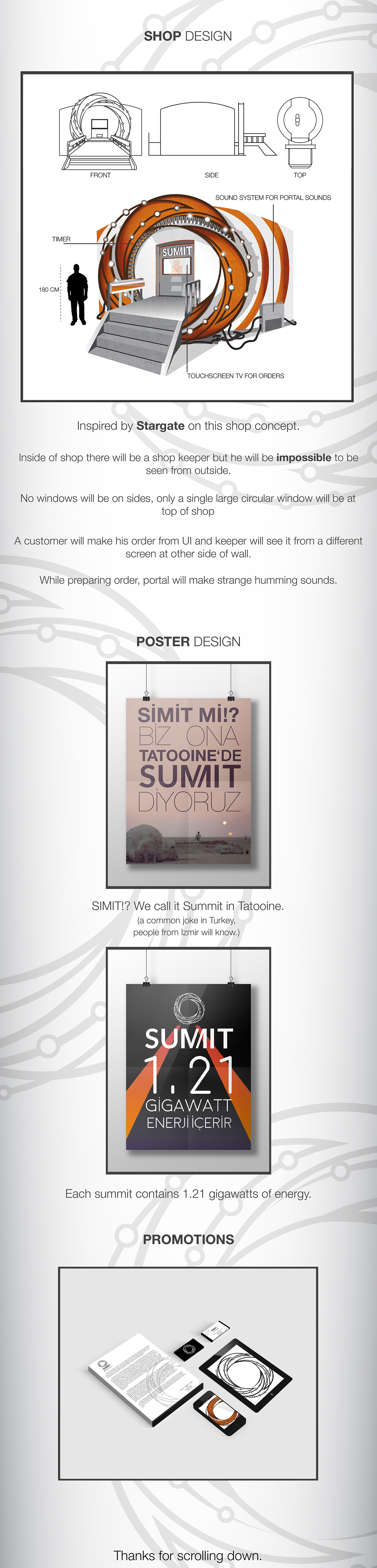 sumit simit summit science fiction identity corporate shop graphic industrial