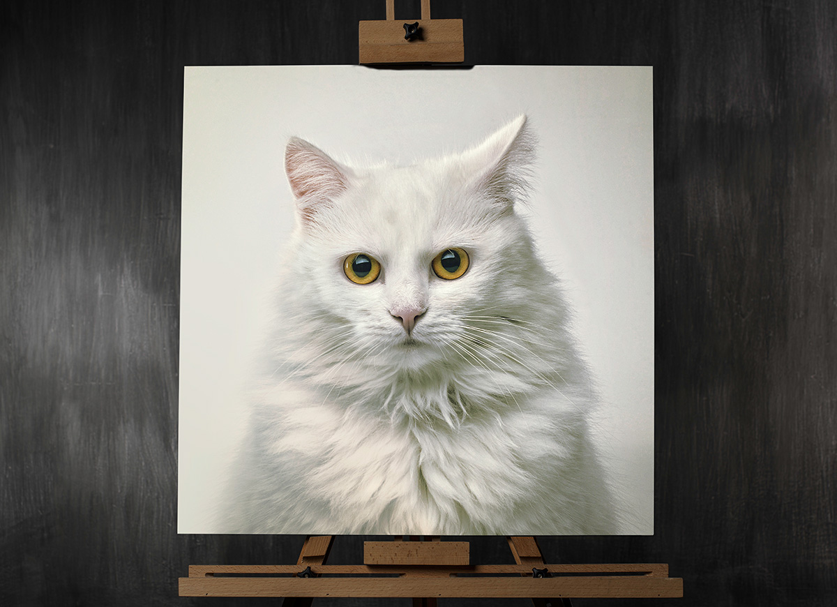 pettrophy matejjuhar CGI portrait print Cat animal Pet