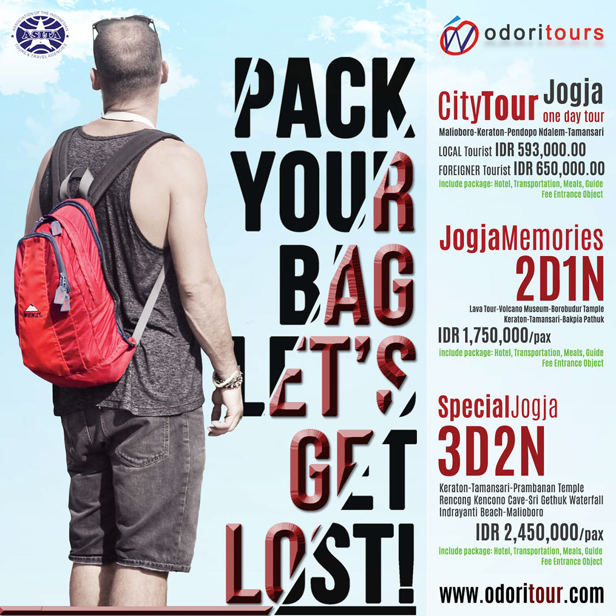 Travelling Travel jogjakarta adventure online marketing
