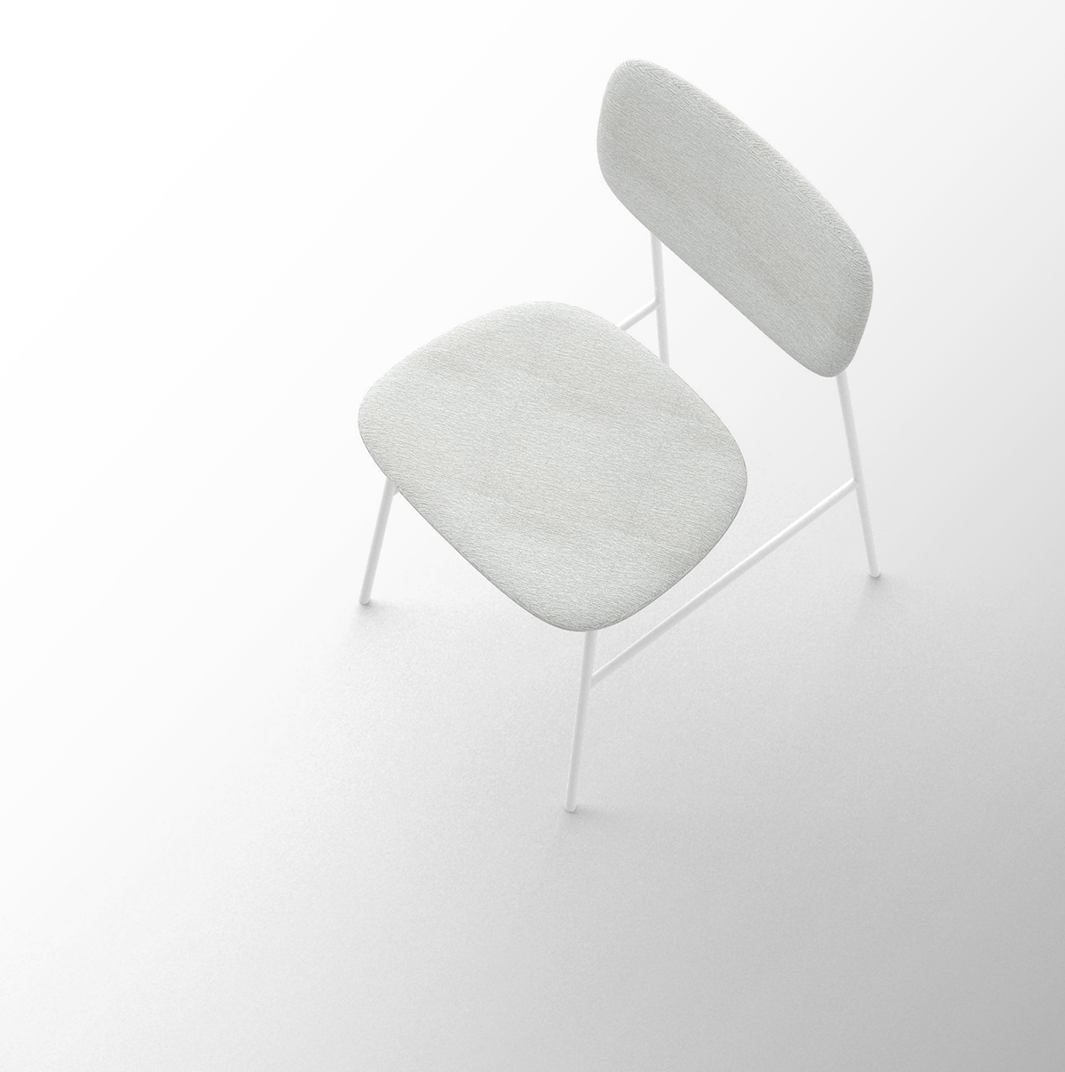 chair chaise design Mobilie furnitur Interior White fabric Simon Evrard