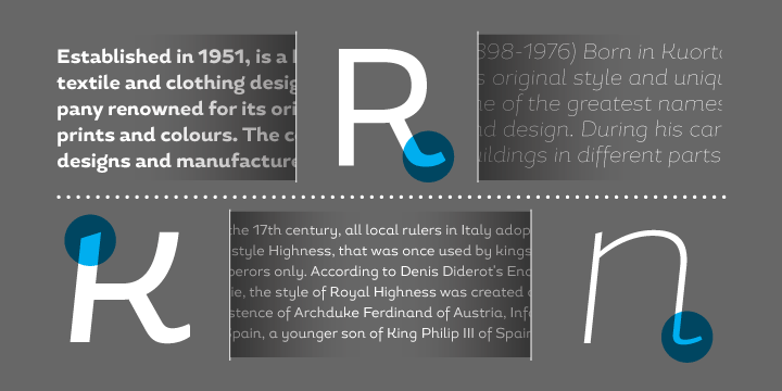 Typeface  magallanes  latinotype