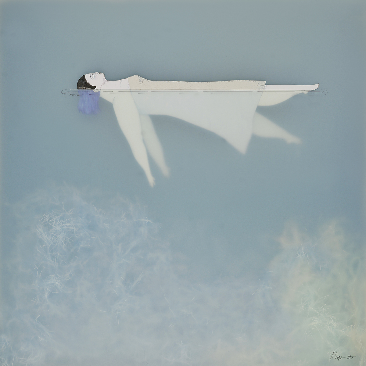 water surrealism Minimalism feminism art mixedmedia collage feelings emotions gallery