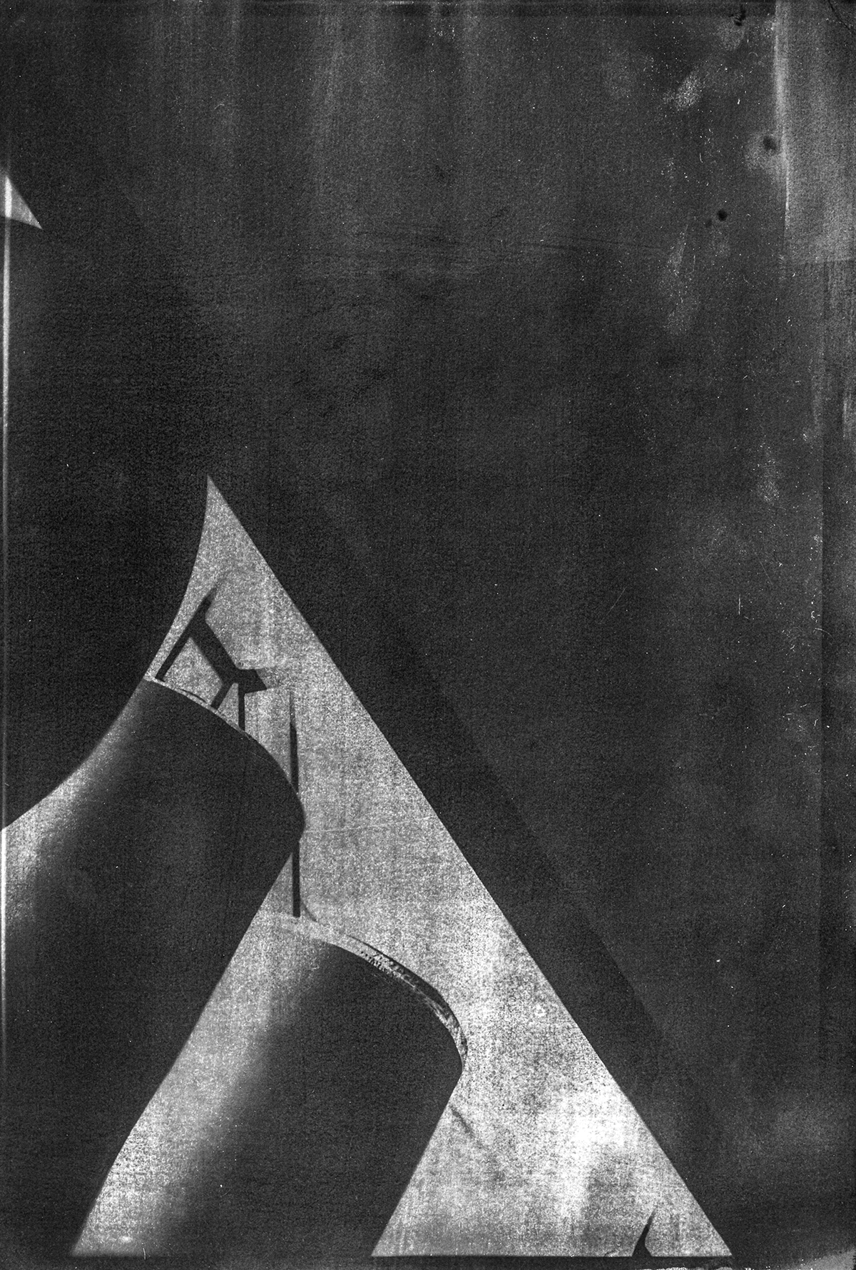black and white analogic Printing cyanotype
