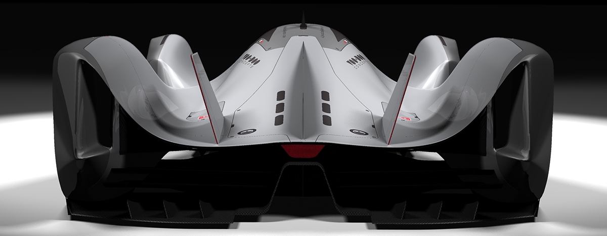 LeMans prototype race car Auto 3D concept
