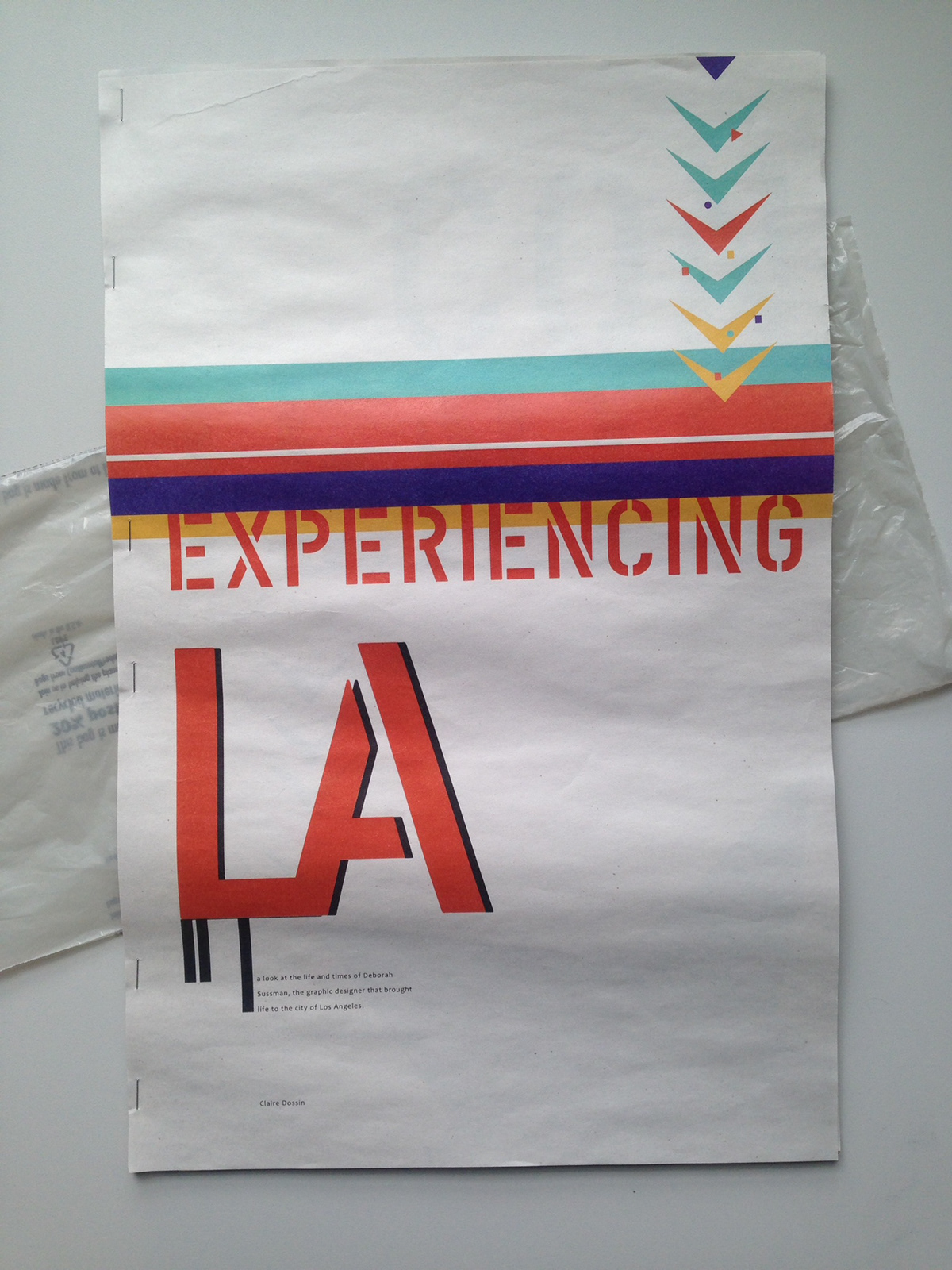 deborah sussman 1984 Olympics color shape newspaper newsprint design book Los Angeles sussman local la paper Olympics