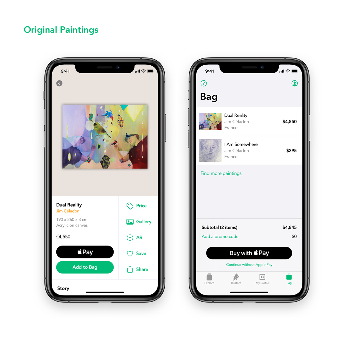app apple art branding  design system e-commerce ios iphone painting   product design 