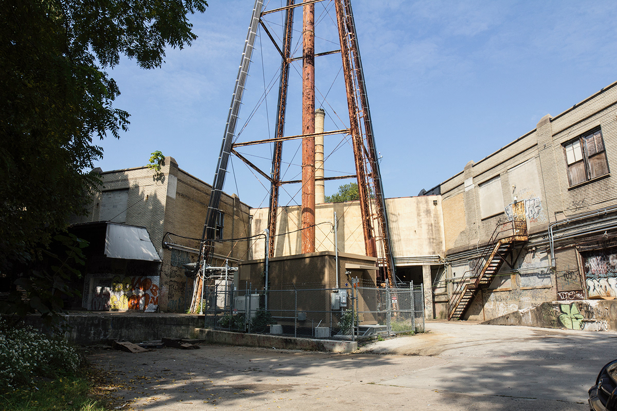 city scape Urban philadelphia factory abandoned