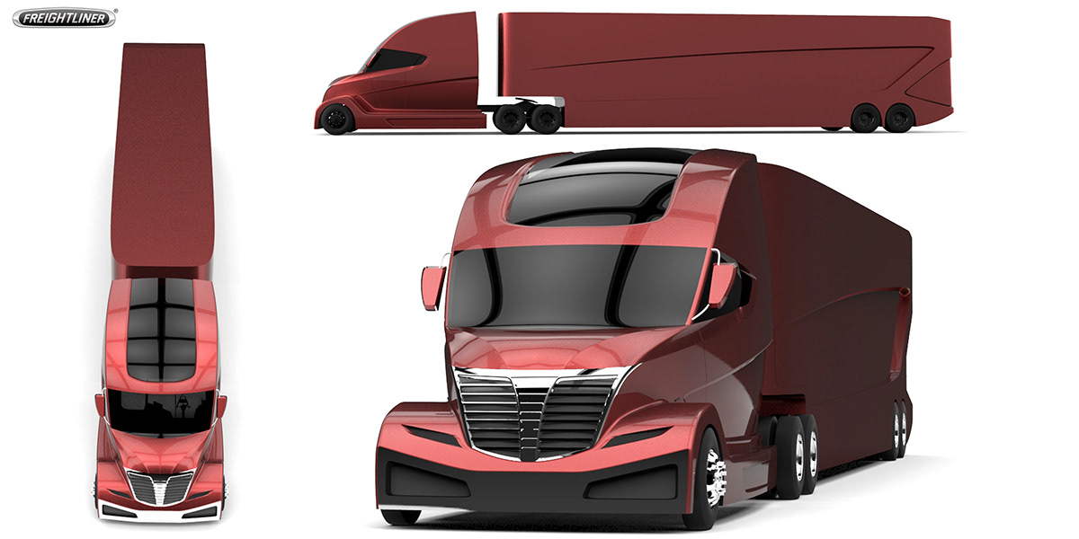 Semi-truck Freightliner Truck Transportation Design Interior
