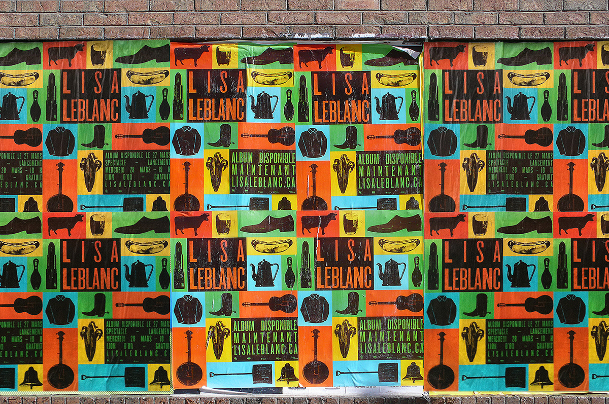 type colors Lisa Leblanc Album folk amercian poster cd