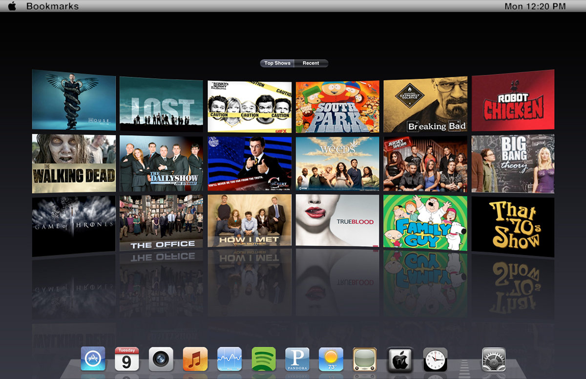 apple apple products Apple tv television future apple concept Interface