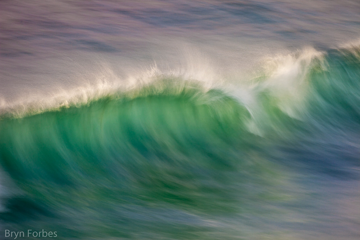 Ocean waves impressionistic