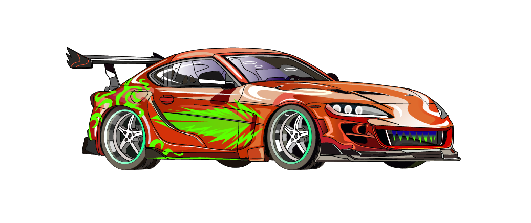 car fast and furious movie vector art vector car Ford Mustang ILLUSTRATION  astonmartin