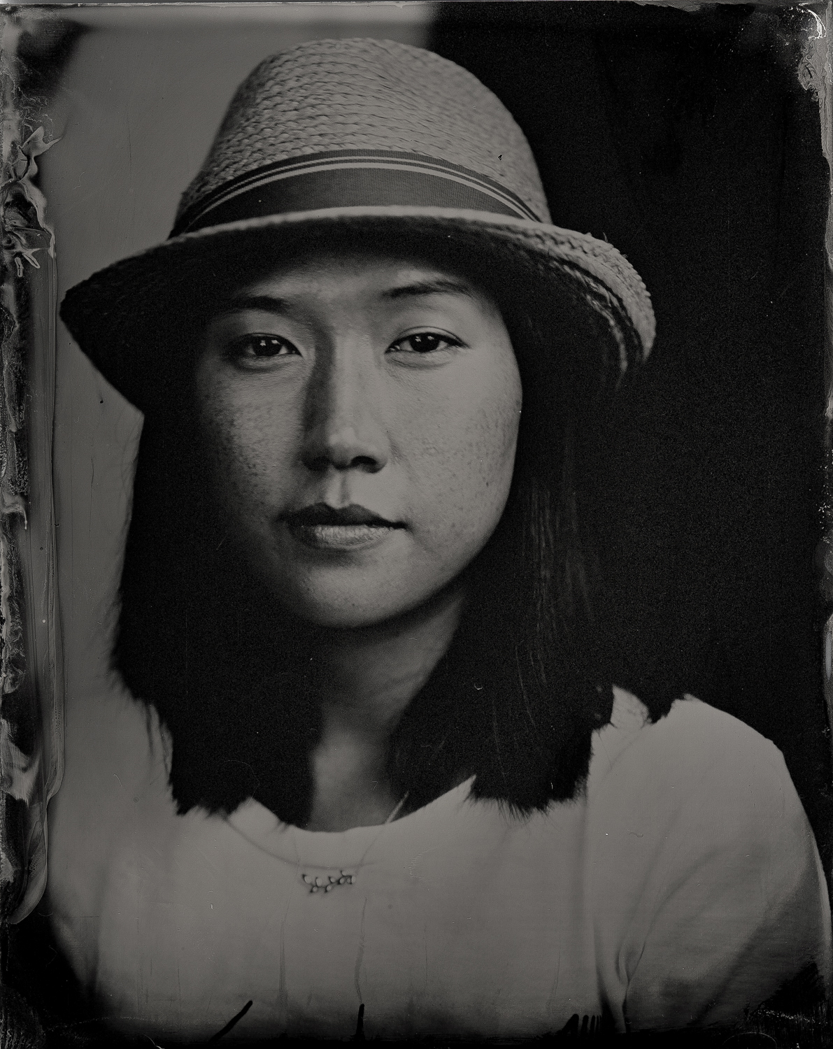 tintype portrait Portraiture art black and white wet collodion process