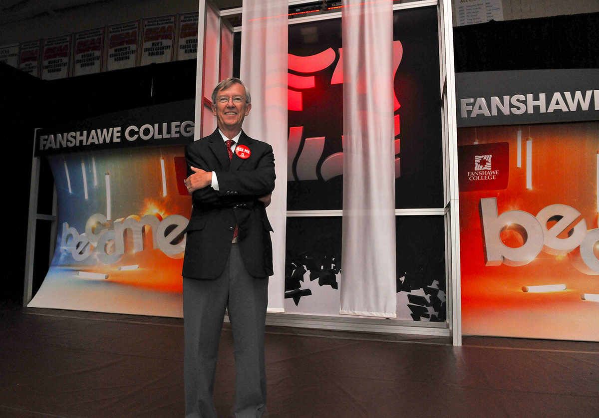 fanshawe college become cinema 4d tradeshow booth Entasis light flare