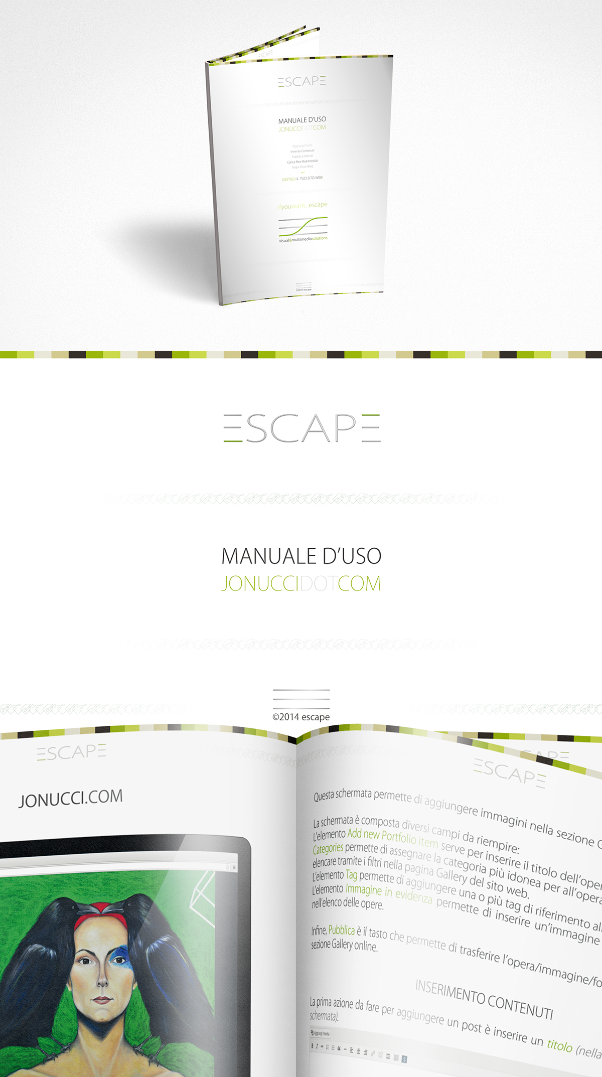 Mockup artist brand Handbook presentation