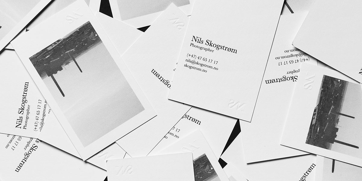Nils Skogstrøm oslo norway Designhorse logo businesscard