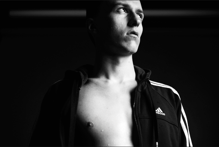 sport black and white commercial male