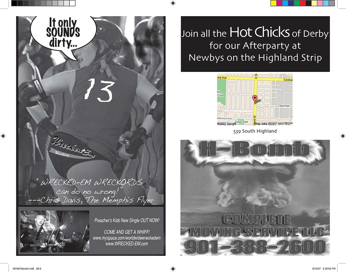 Bout Program print layout InDesign