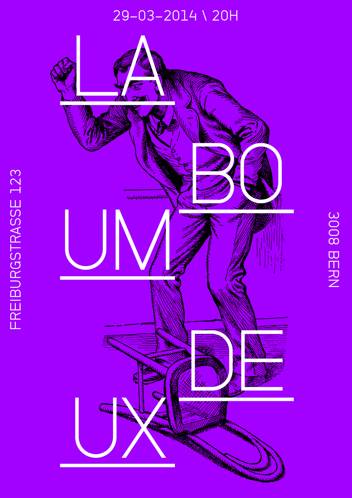 poster concert Switzerland bad bonn black White shapes gradients plakat year2014 rock electro kode9  le1f