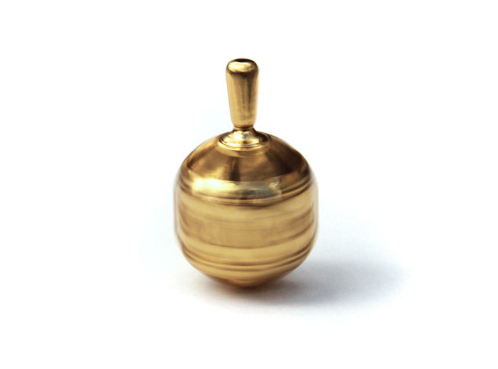 spintop jewelry pendant gold brass i.materialise 3d print 3d printing Pookas Michael Mueller