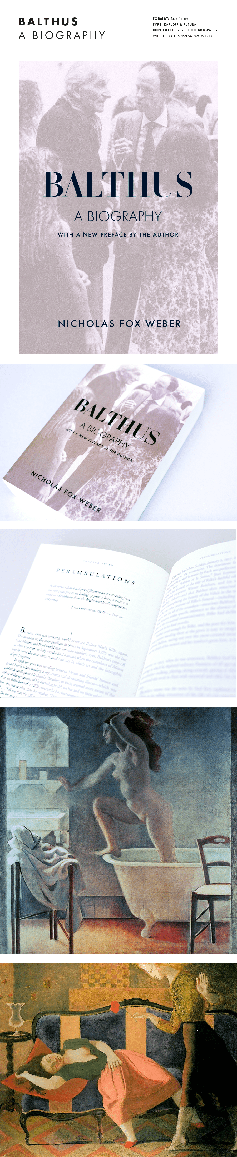 Balthus biography karloff typo Nicholas FOX Weber cover book design composition culture