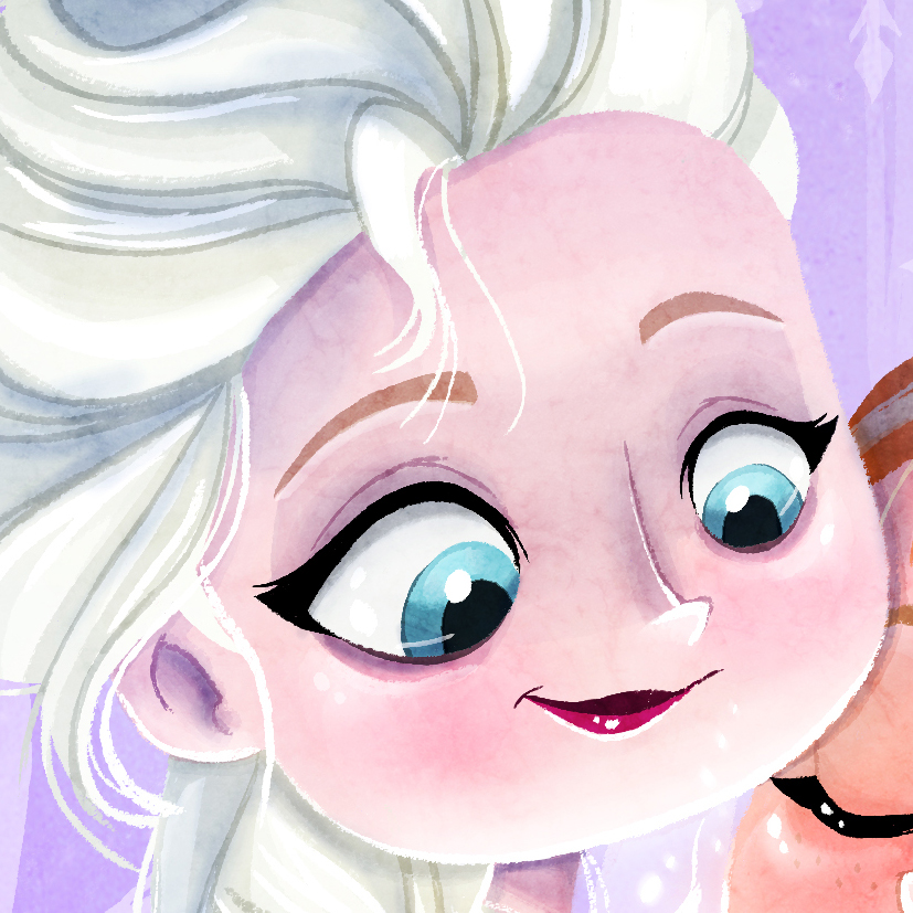 anna Elsa Disney Animation disney frozen Fan Art animated film Cintiq digital painting Disney Princess