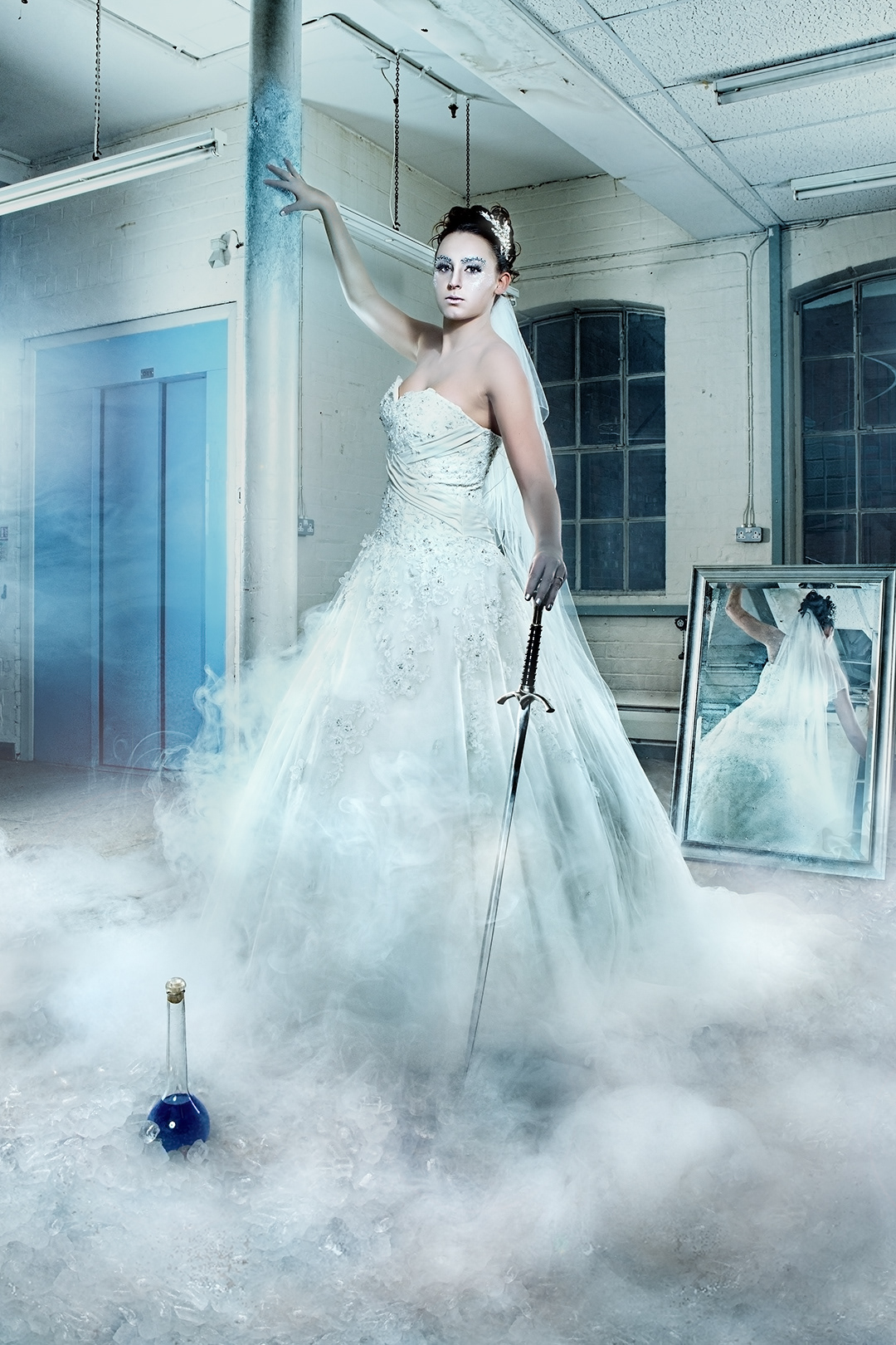 Location shoot Photography  Advertising Campaign wedding WEDDING DRESS Digital Art  photoshop Female Model FAIRY TAIL