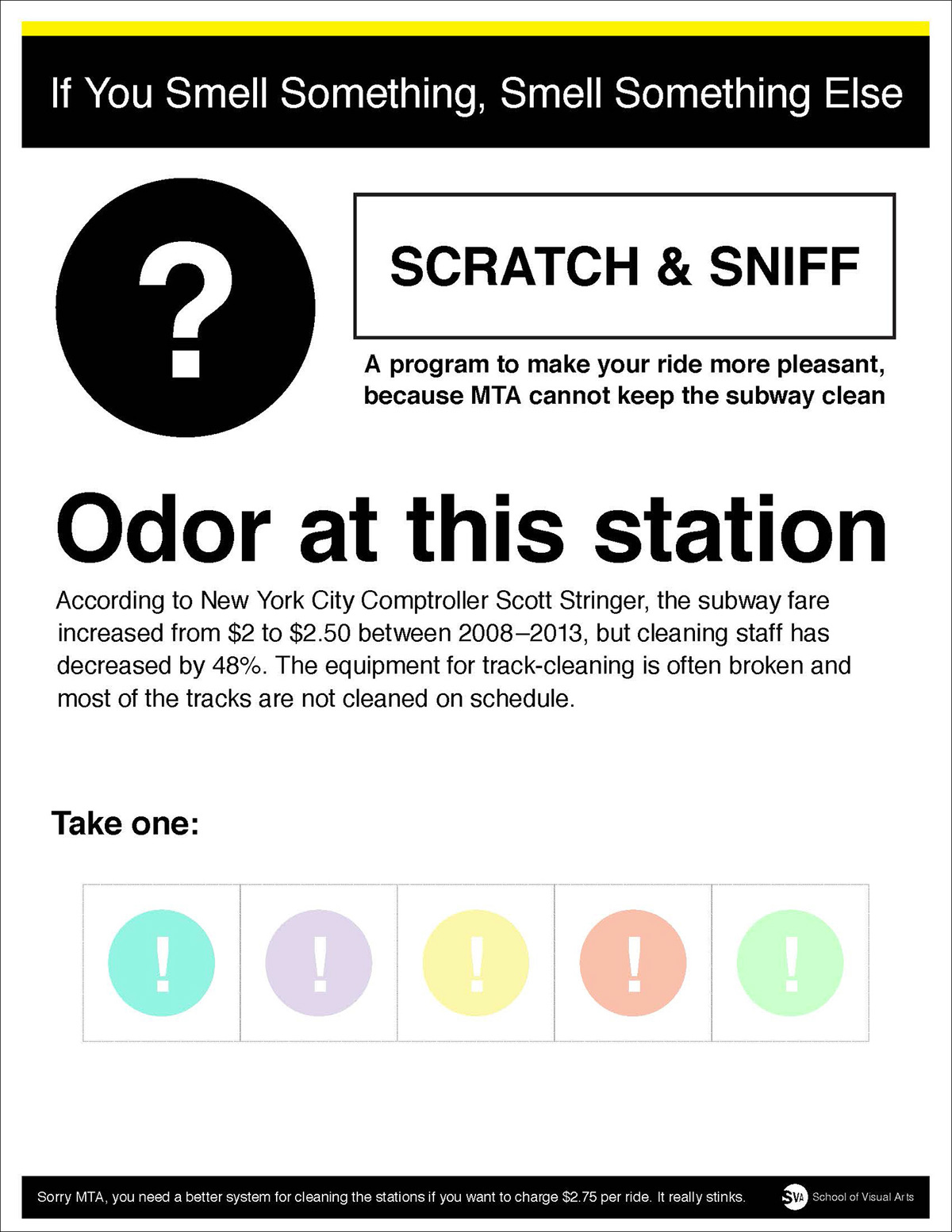 MTA smell scent scratchandsniff poster subway campaign