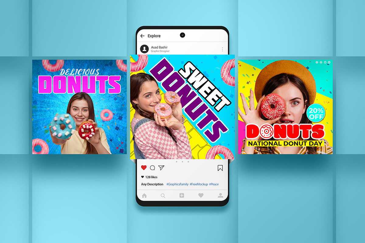 Donuts Social Media Post Design