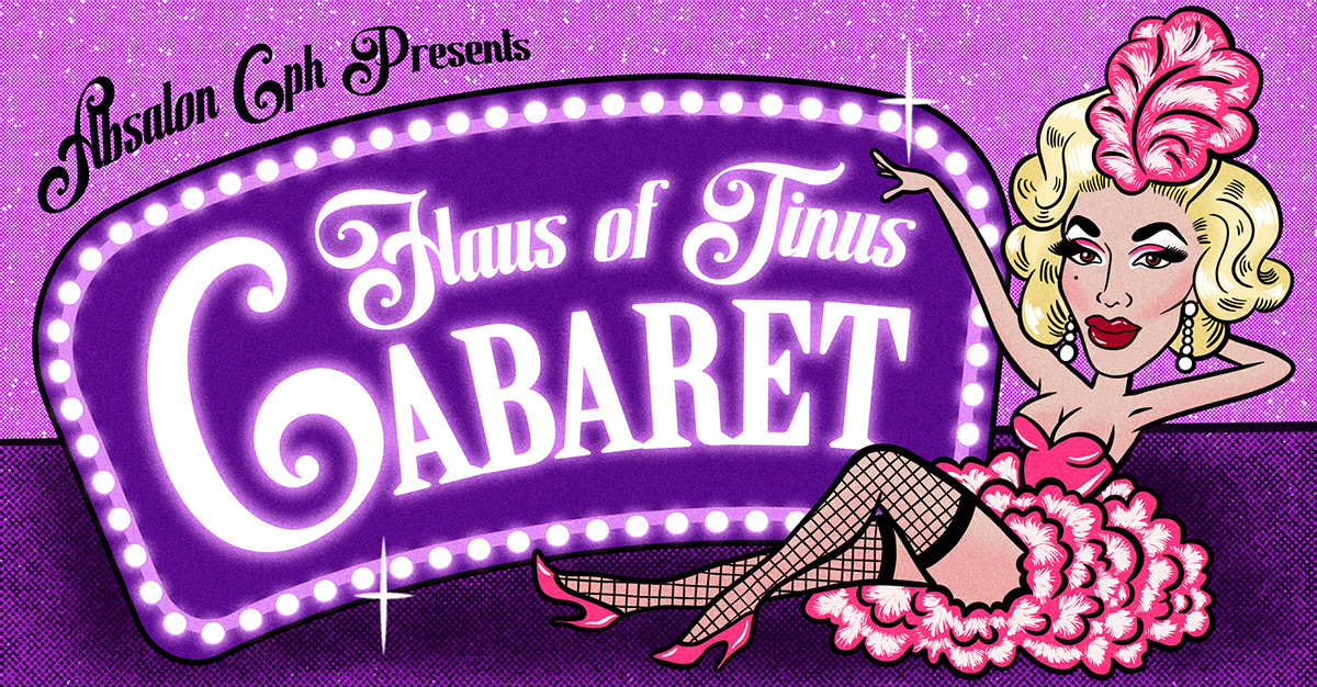 Burlesque cabaret cover Drag drag queen Event ILLUSTRATION  LGBT queer Retro