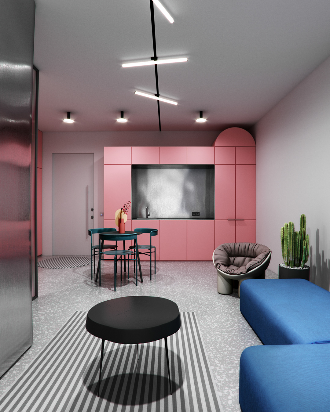 3D 3dsmax apartment apartmentdesing coronarenderer design Interior interiordesign smallspace