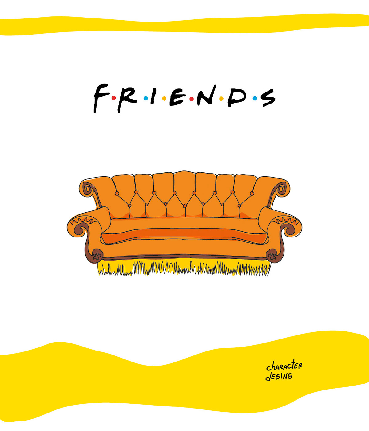 Friends TV Show Caricatures on Behance