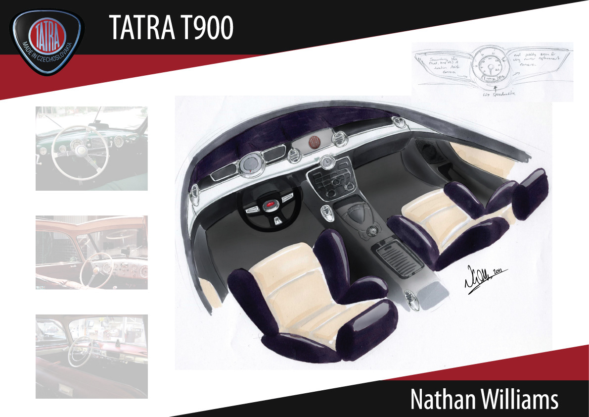 tatra Czech car luxury student  design  Nathan  Williams