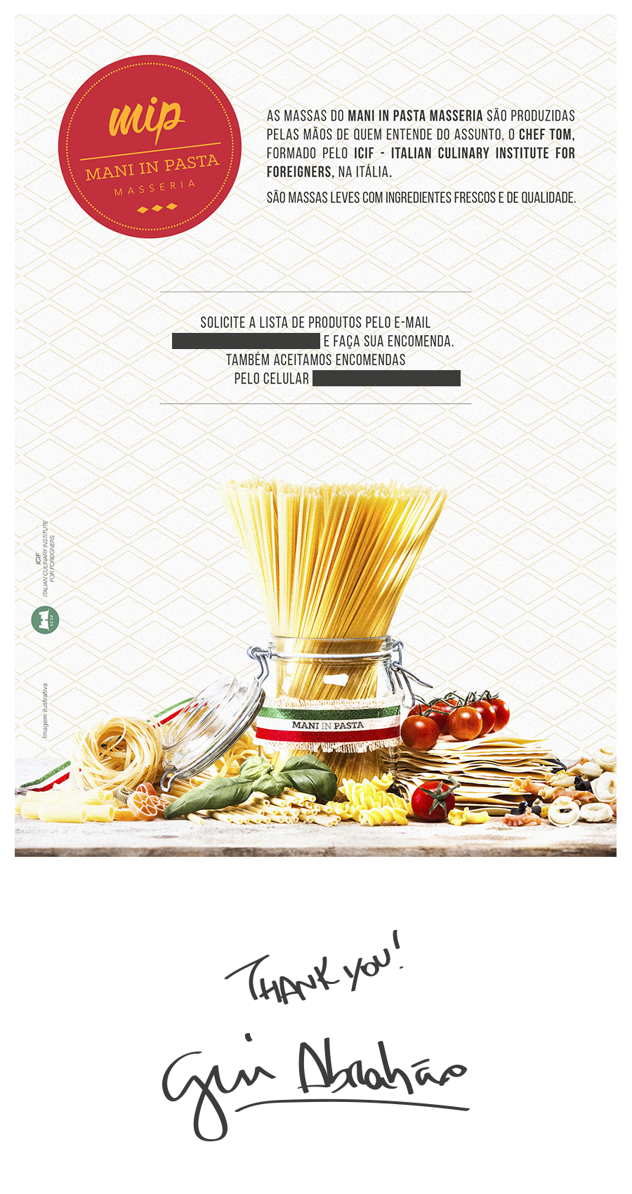 Pasta brochure italian icif gourmet gastronomia cozinha italiana